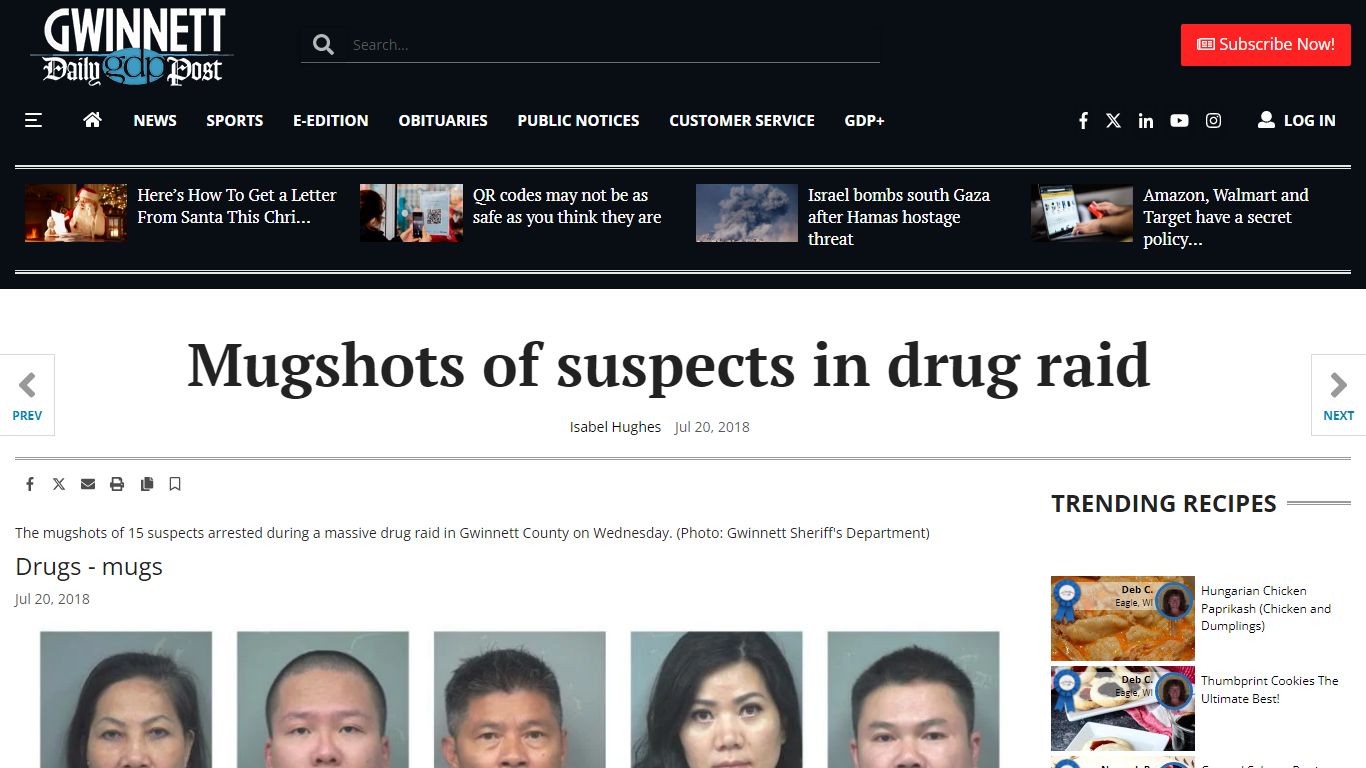 Mugshots of suspects in drug raid - Gwinnett Daily Post
